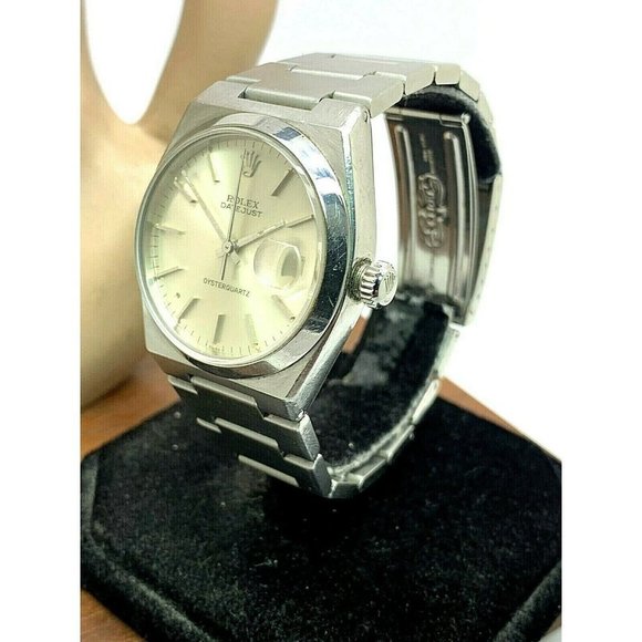 Rolex Men's Watch 17000 Oyster Quartz Datejust Vintage Swiss 36mm Silver… - Picture 3 of 14